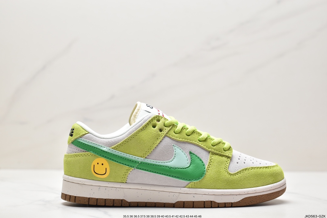 板鞋, Nike Dunk Low SE“85”, Nike Dunk Low, Nike Dunk, NIKE, Dunk Low, Dunk, DO9457-100 - 耐克 Nike Dunk LOw SE“85” 双勾牛油果 复古笑脸 低帮 休闲运动板鞋 女款 米绿 DO9457-100