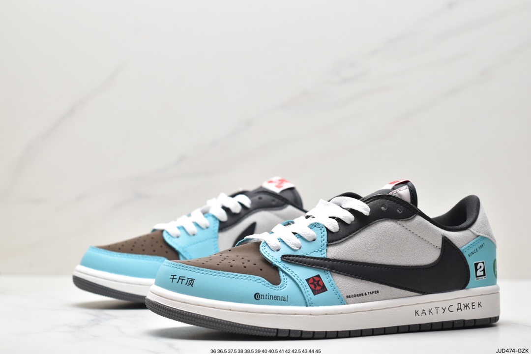 130 Travis Scott x Tiffany & Co. x Nike Air Jordan 1 Low OG SP钩倒 CZ0790-043