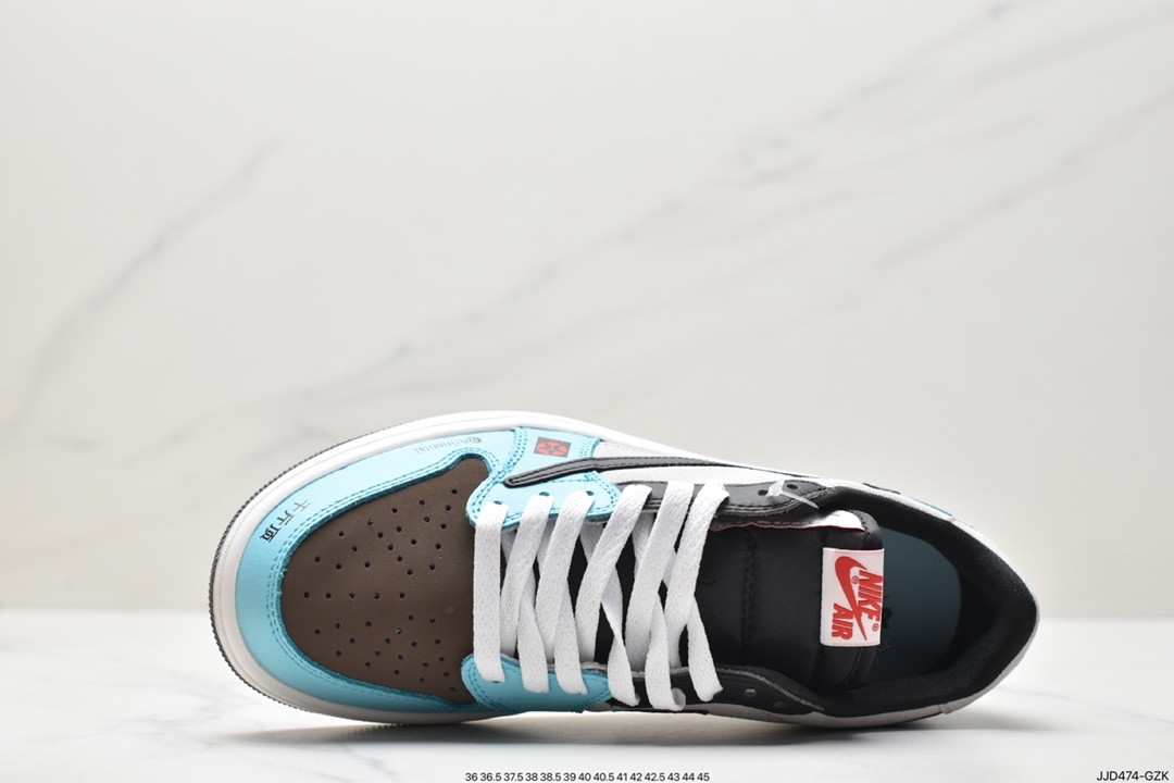 130 Travis Scott x Tiffany & Co. x Nike Air Jordan 1 Low OG SP钩倒 CZ0790-043
