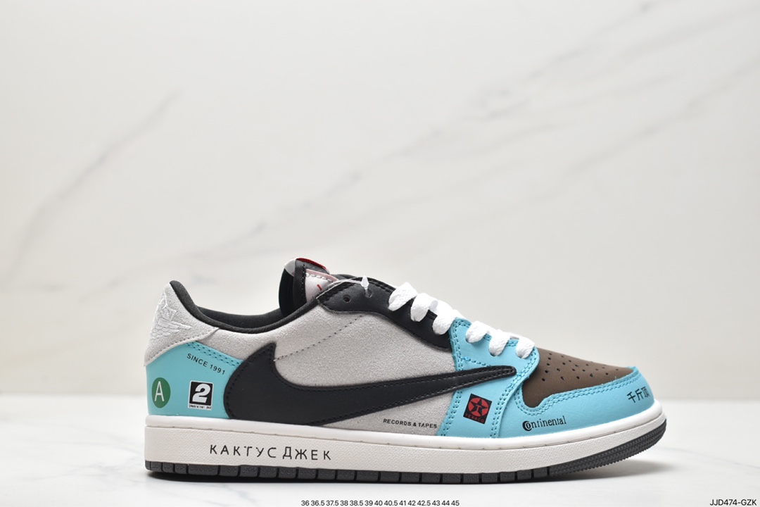 130 Travis Scott x Tiffany & Co. x Nike Air Jordan 1 Low OG SP钩倒 CZ0790-043