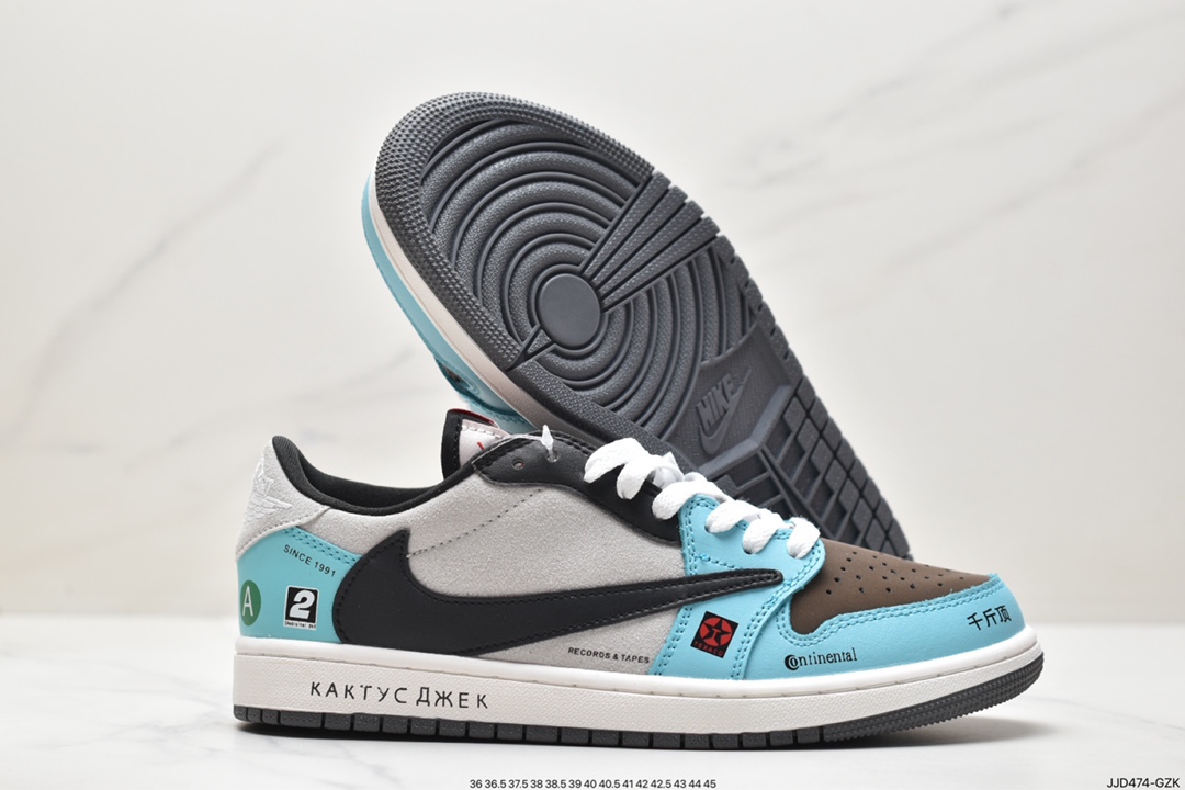 130 Travis Scott x Tiffany & Co. x Nike Air Jordan 1 Low OG SP钩倒 CZ0790-043