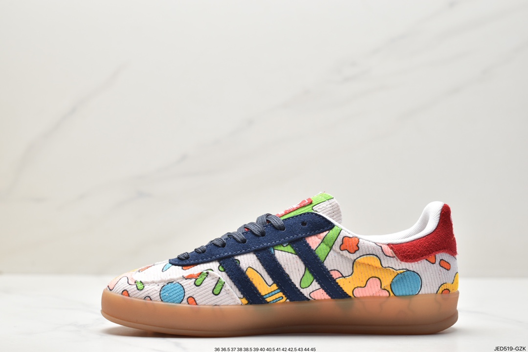 Adidas Originals Gazelle Indoor clover retro casual non-slip wear-resistant low-cut sneakers IG2849