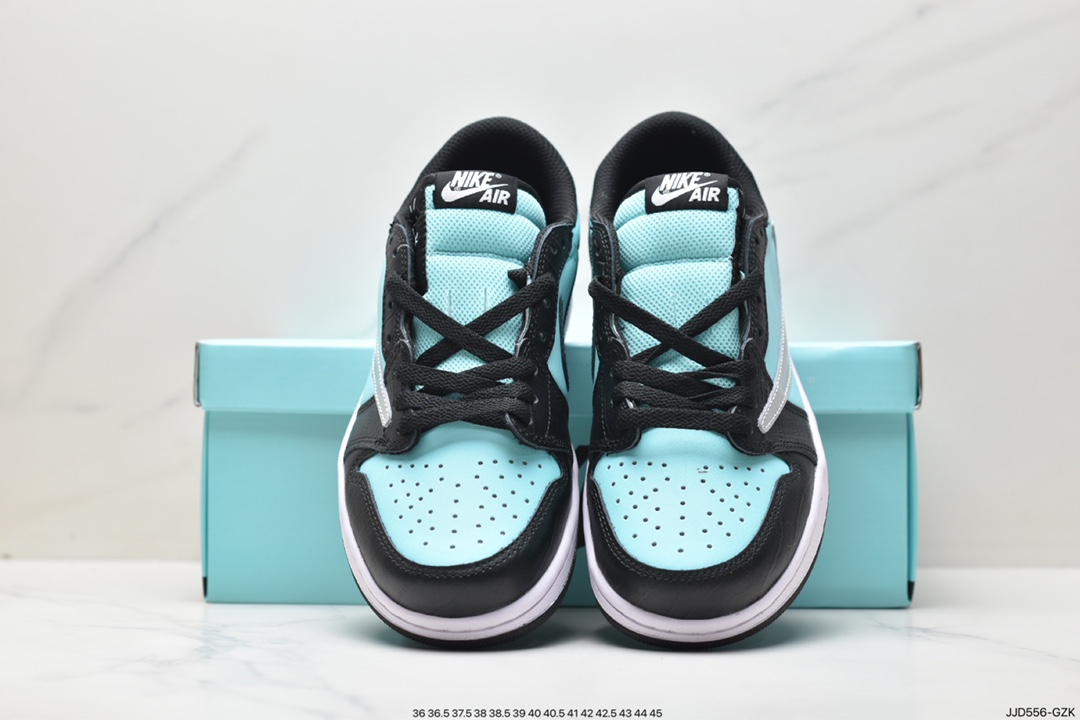 130 fragment design x Travis Scott x Nike Air Jordan 1 Low OG SP”Black/Green Toe“AJ1篮球鞋 DM7866-143