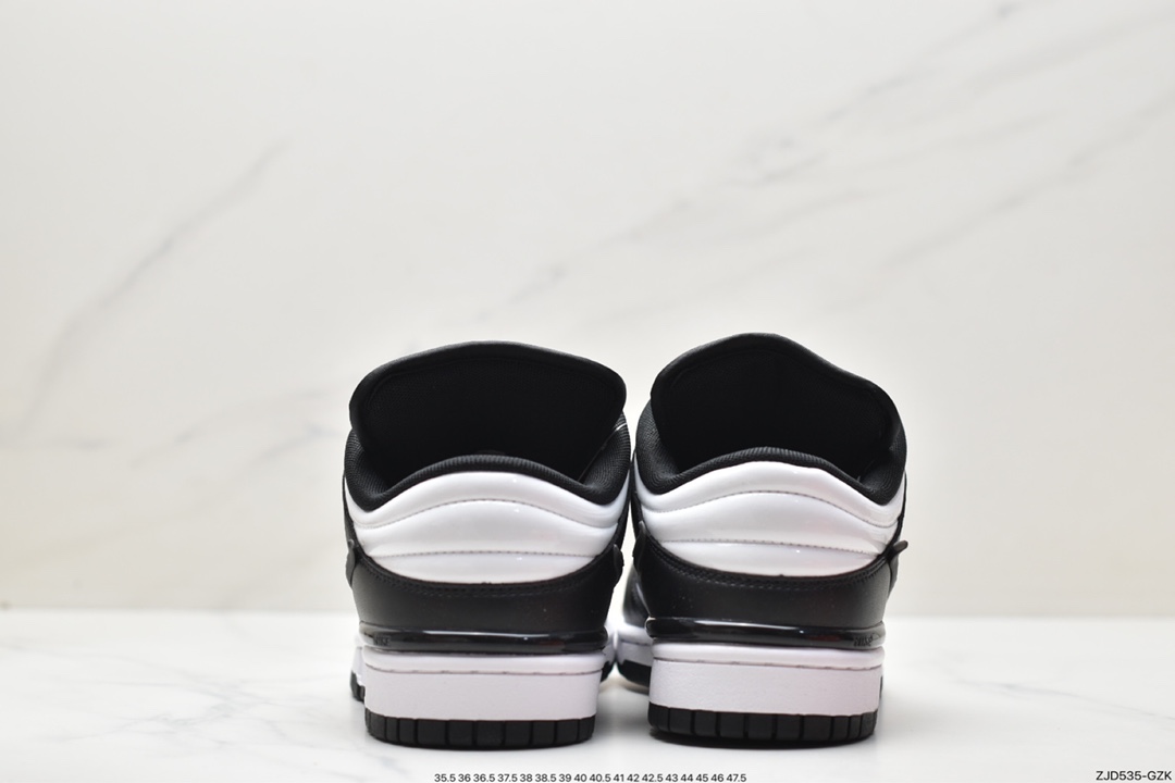240 Nike SB Dunk Low Twist”Panda“扣篮加强版系列低板鞋“黑白熊猫立体钩子”DZ2794-001