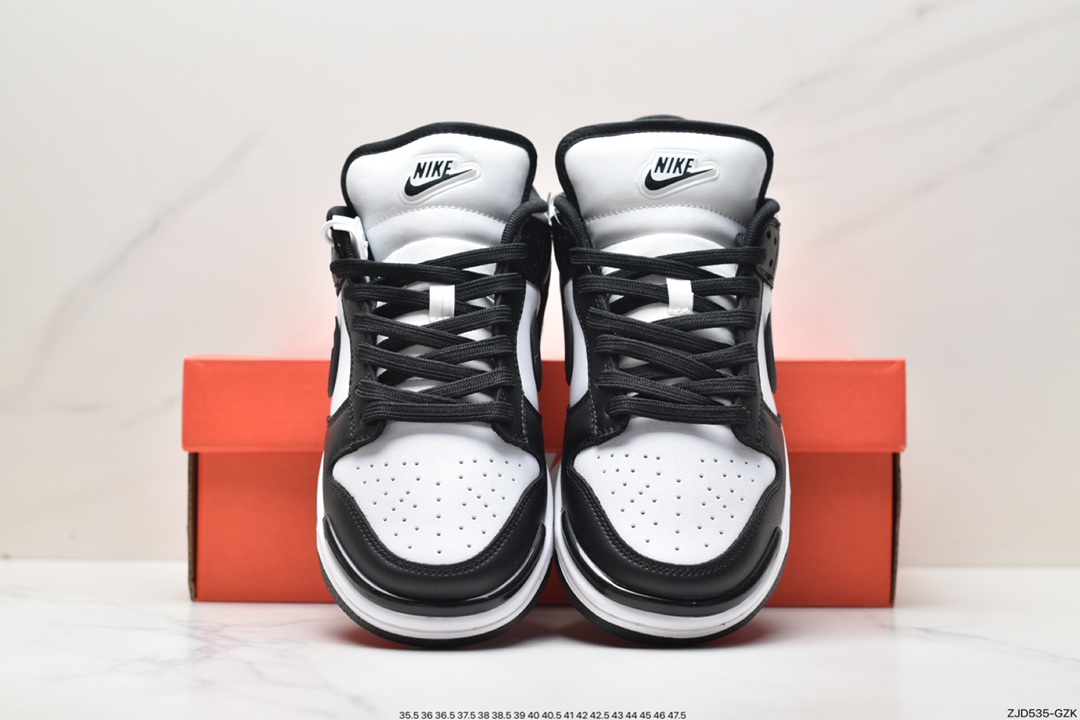 240 Nike SB Dunk Low Twist”Panda“扣篮加强版系列低板鞋“黑白熊猫立体钩子”DZ2794-001