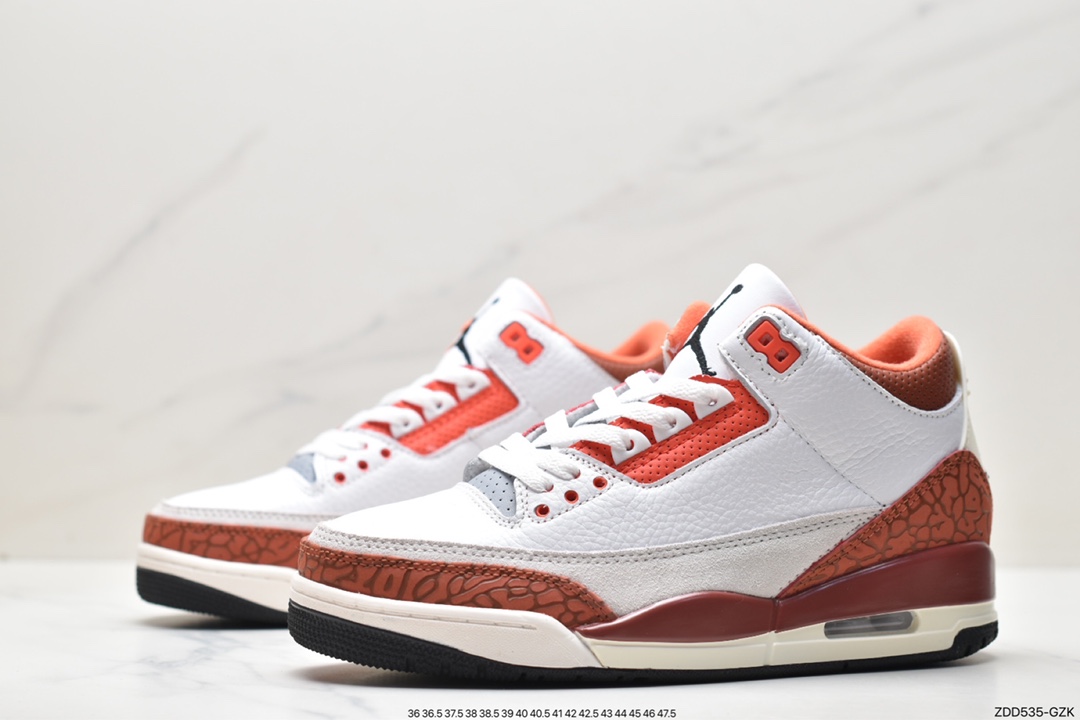 230 Air Jordan 3 Retro ”Hide and Sneak“ 白灰棕 AJ3 乔丹3代 DV7028-108