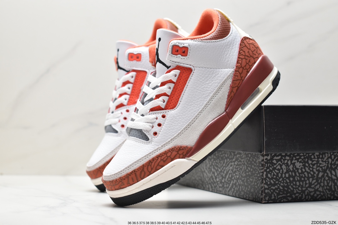 230 Air Jordan 3 Retro ”Hide and Sneak“ 白灰棕 AJ3 乔丹3代 DV7028-108