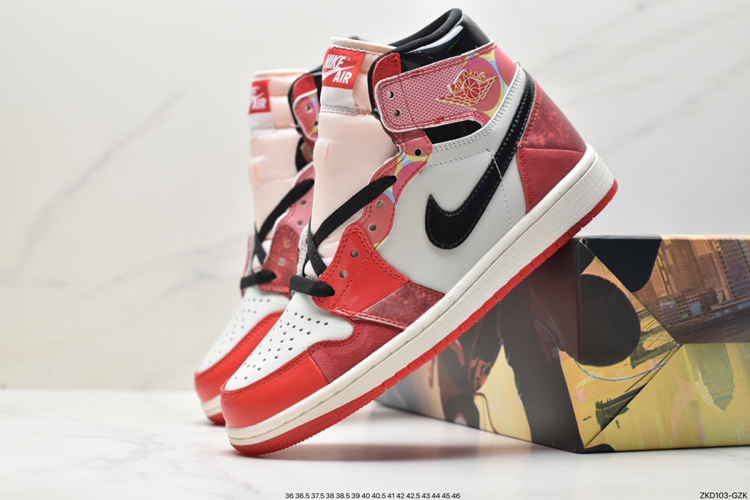 260 Air Jordan AJ1 Retro High 蜘蛛侠2.0 全鞋电脑针车DV1748-601