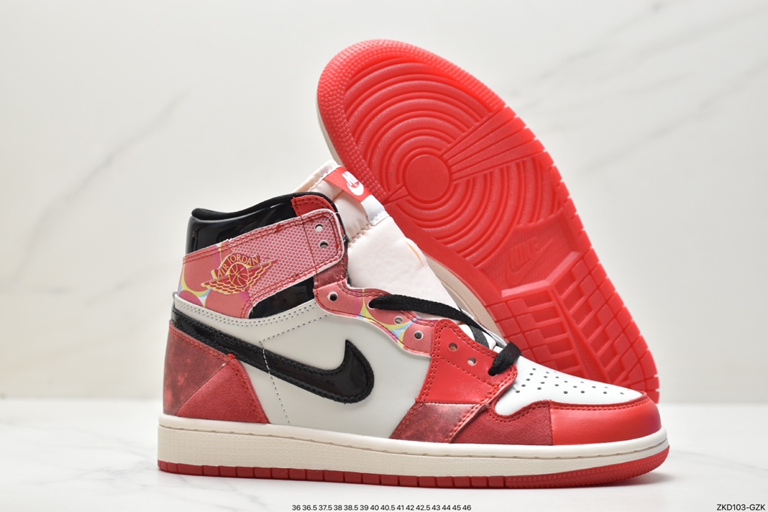 260 Air Jordan AJ1 Retro High 蜘蛛侠2.0 全鞋电脑针车DV1748-601