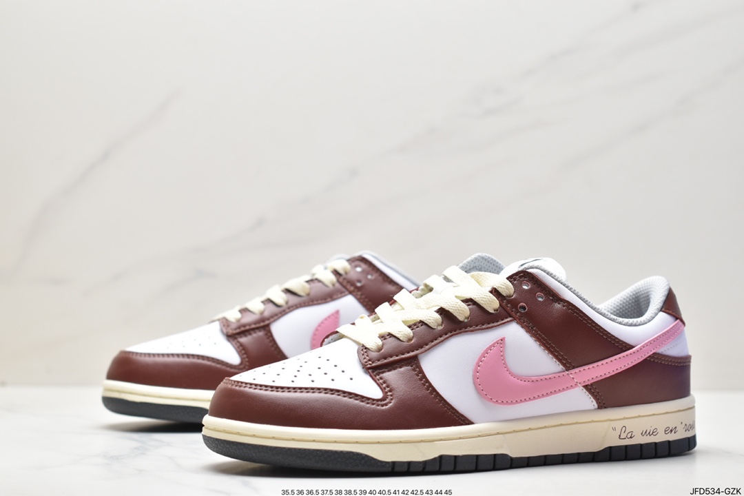 板鞋, Nike Dunk Low, Nike Dunk, NIKE, Dunk Low, Dunk, DD1503-117 - 耐克 Nike Dunk Low 玫瑰枪手 防滑耐磨 低帮 休闲运动板鞋 女款 红白 DD1503-117