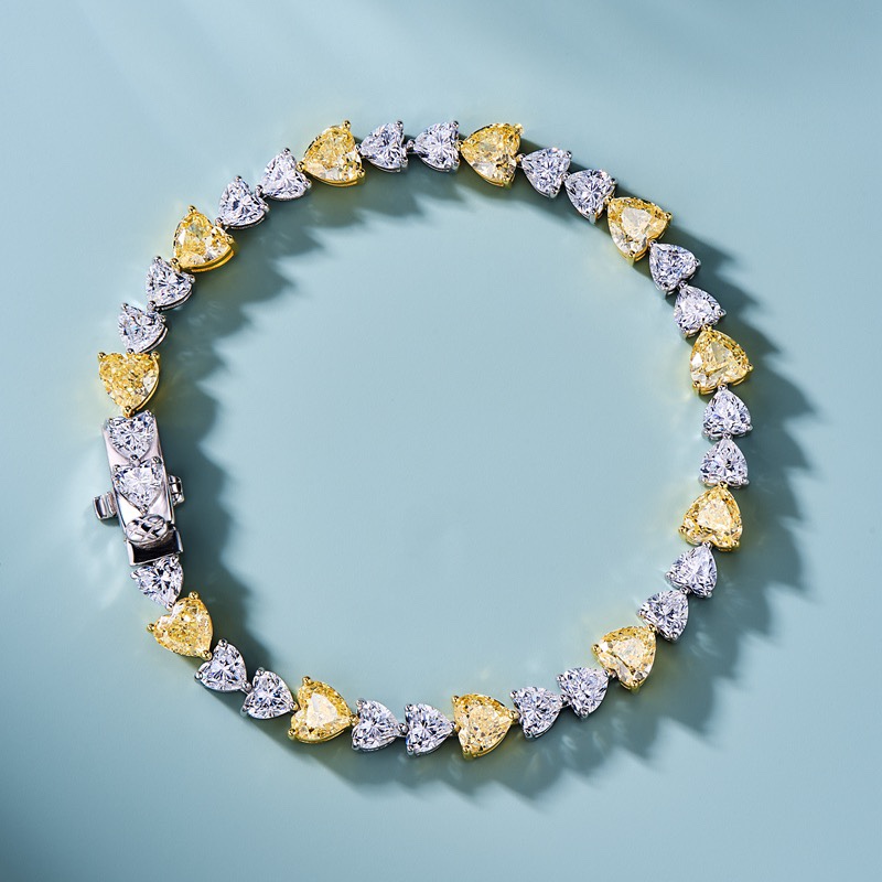Luxury Diamond Bracelets: High-End Custom S925 Silver with Imported Simulations - 图片 2