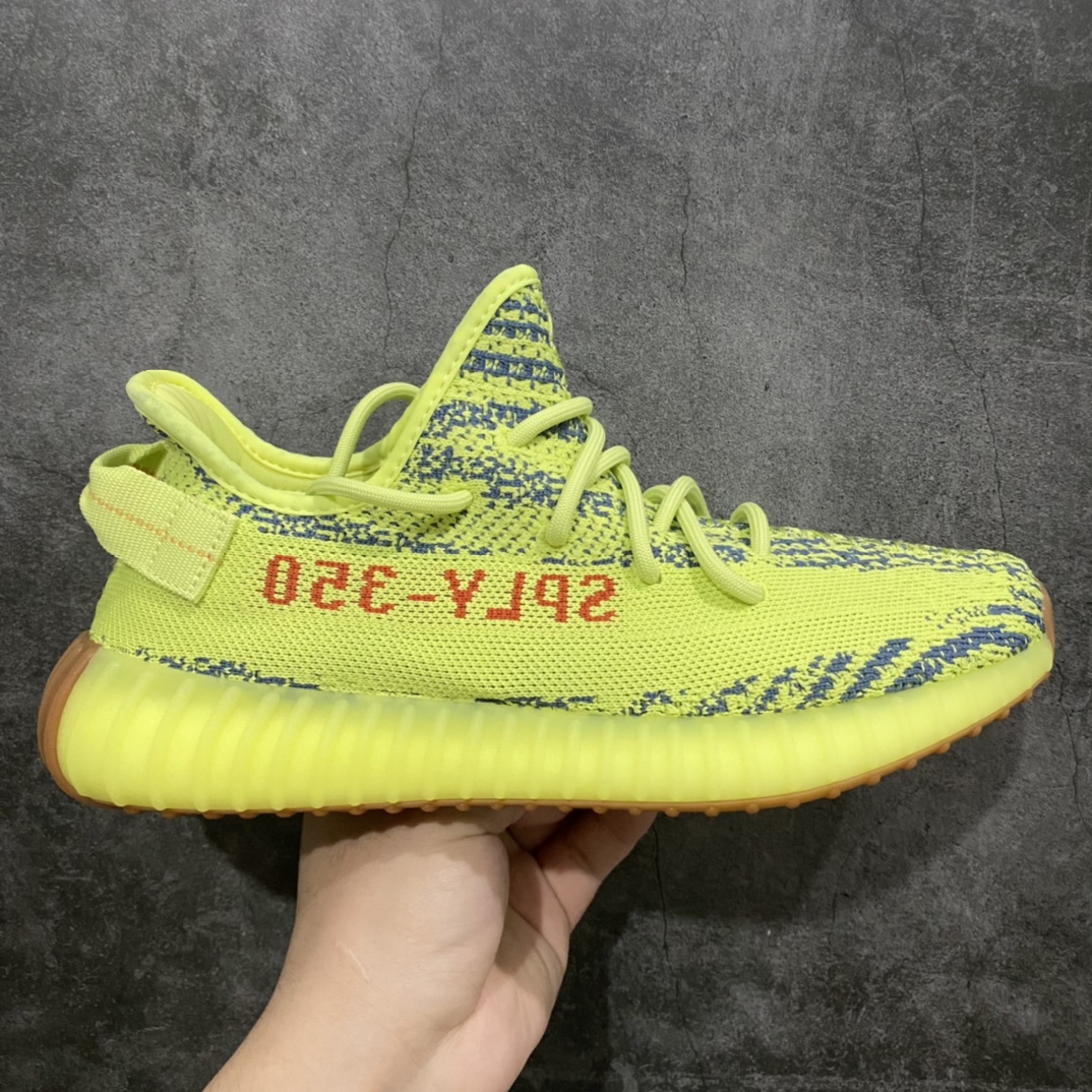 LW版本Yeezy350V2荧光绿黄