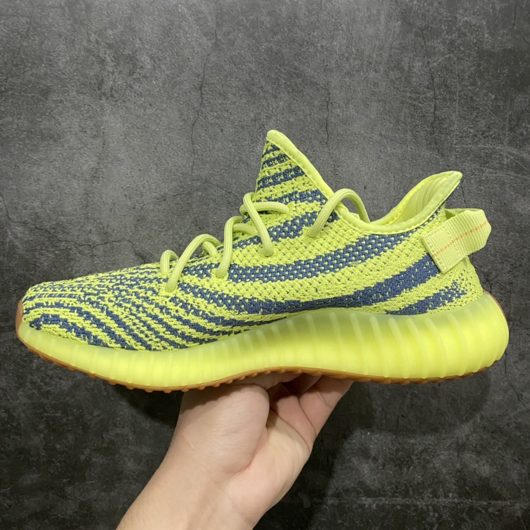 LW版本Yeezy350V2荧光绿黄