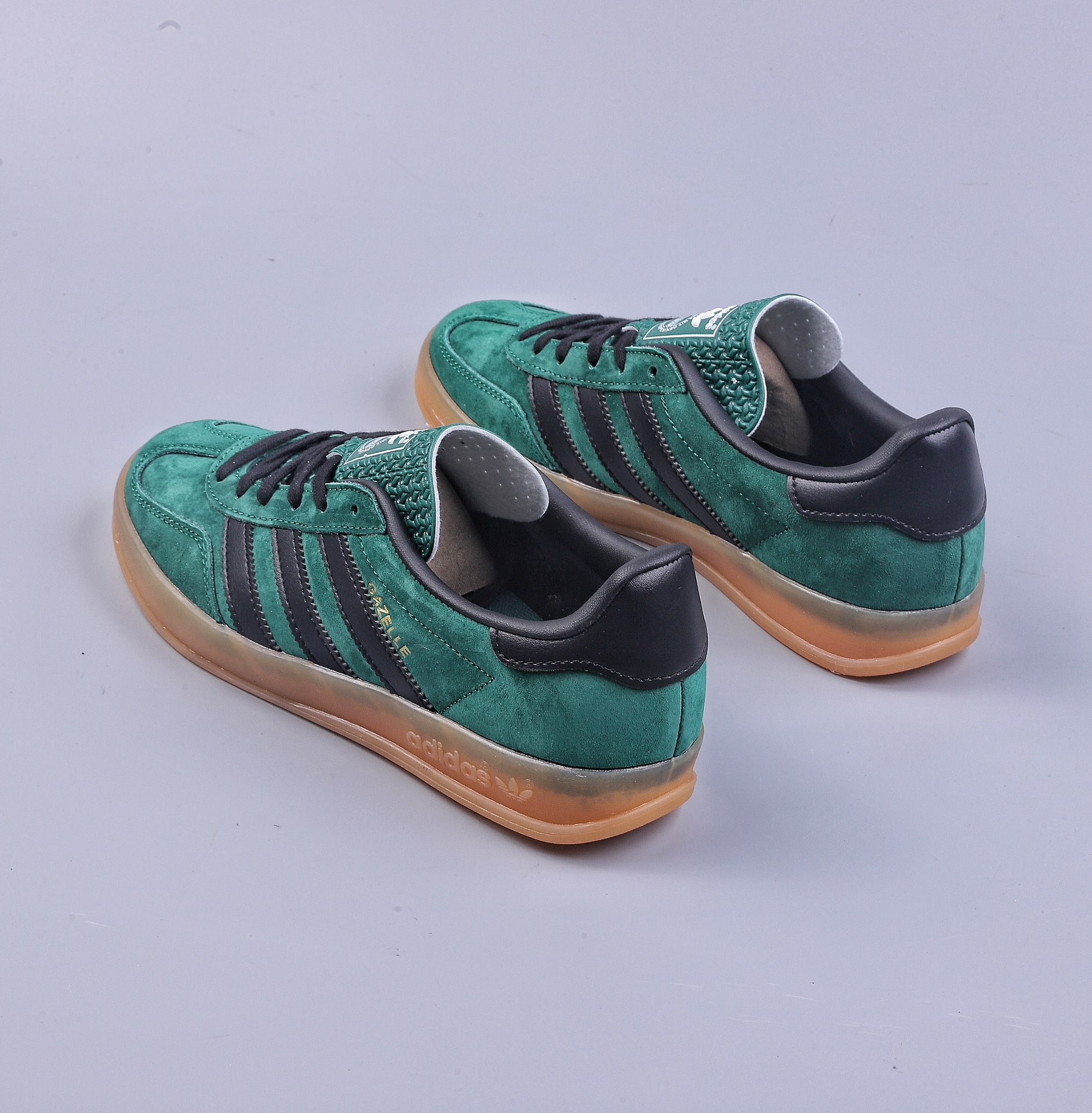 adidas originals Gazelle Indoor Green and Black Raw Gum Bottom IG9978