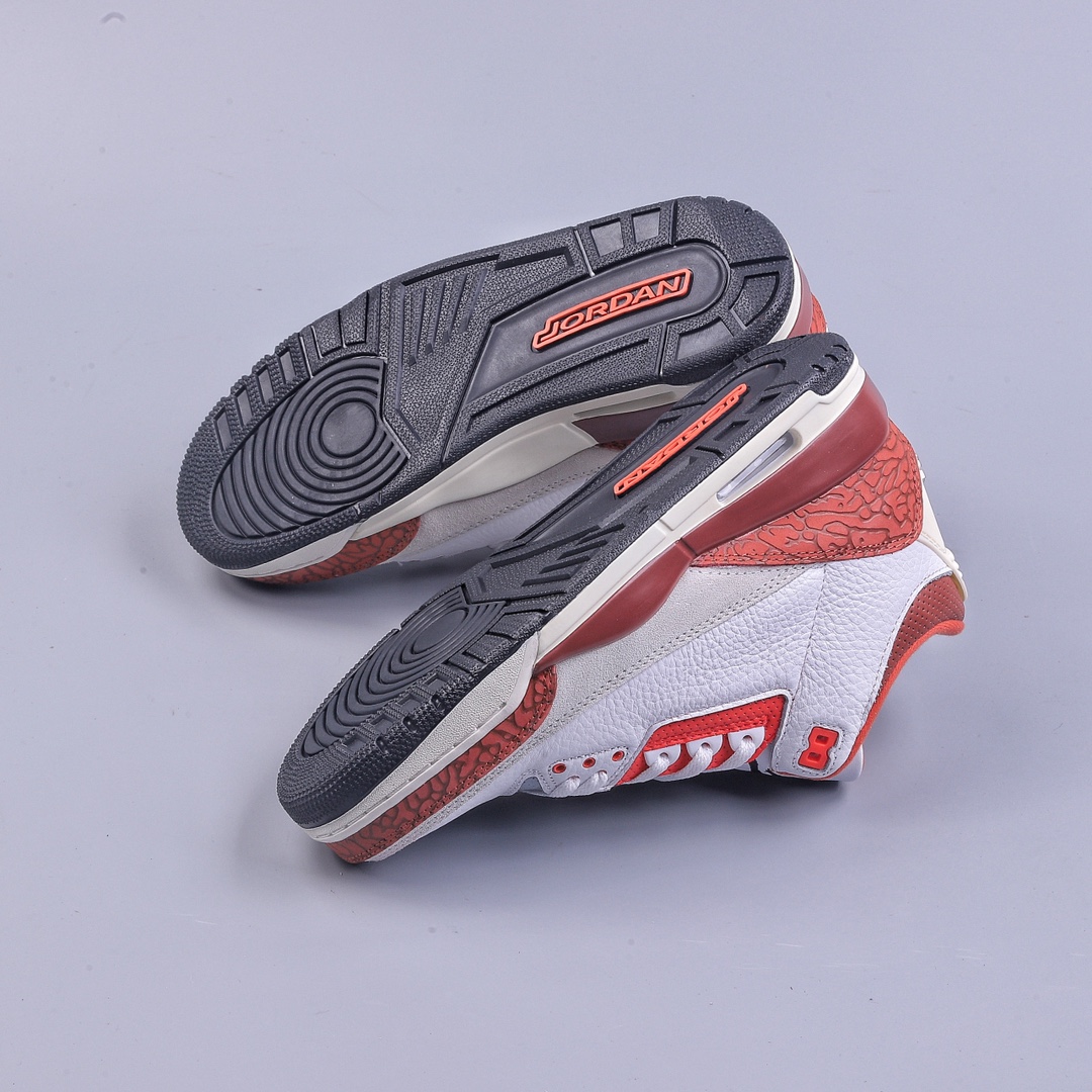 260 Air Jordan 3 Retro AJ3 乔3红爆裂纹 DV7028-108