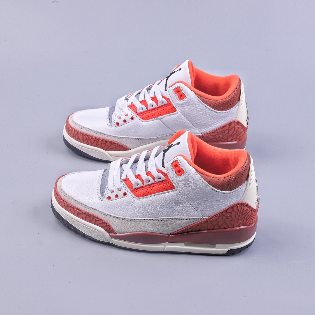 260 Air Jordan 3 Retro AJ3 乔3红爆裂纹 DV7028-108