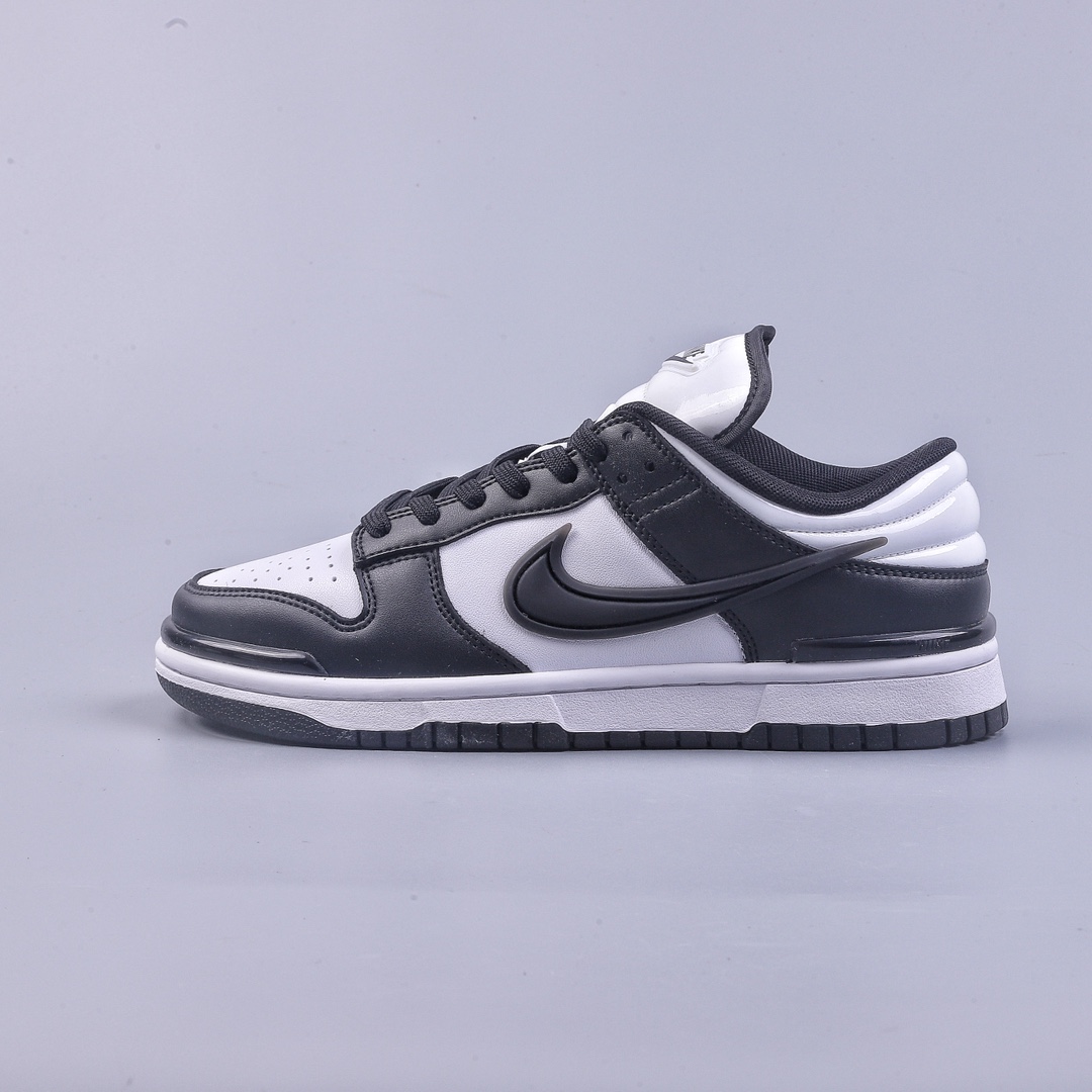 220 史诗级性价比 Nike Dunk Low Twist Panda 熊猫 黑白色 SB低帮运动休闲板鞋 DZ2794-001