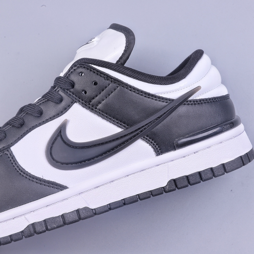 220 史诗级性价比 Nike Dunk Low Twist Panda 熊猫 黑白色 SB低帮运动休闲板鞋 DZ2794-001