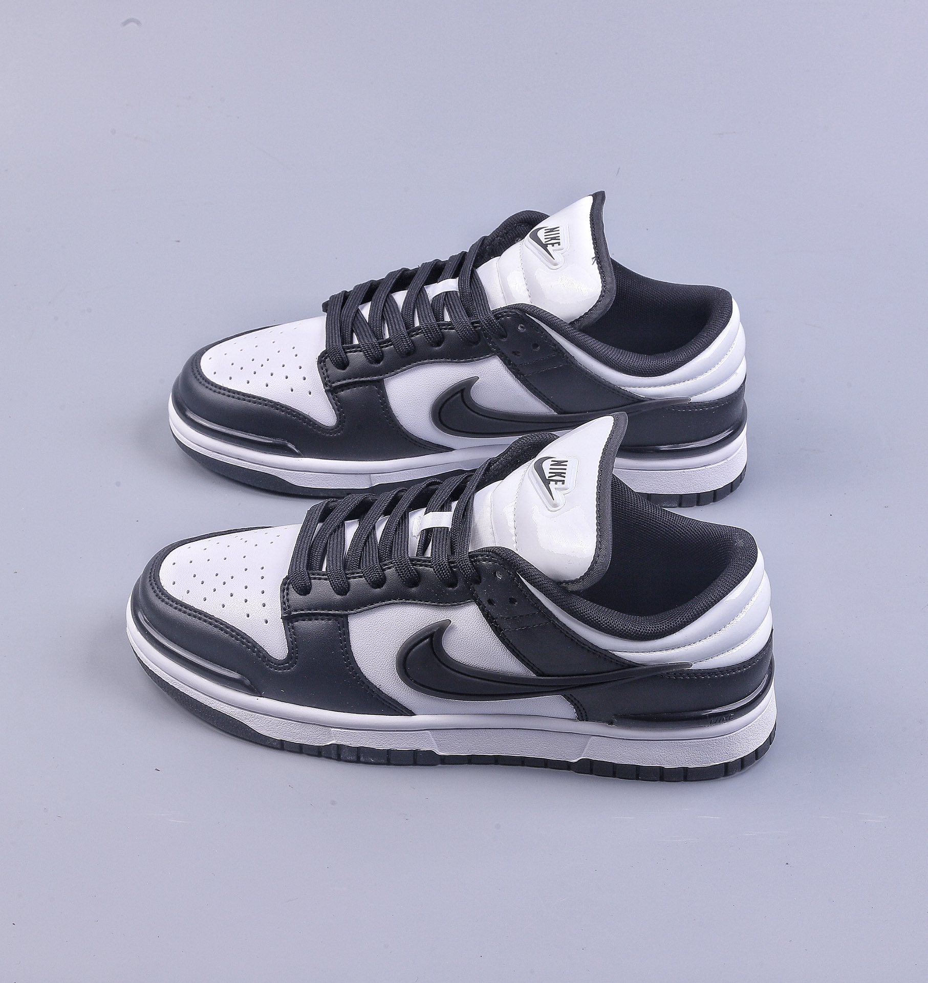 220 史诗级性价比 Nike Dunk Low Twist Panda 熊猫 黑白色 SB低帮运动休闲板鞋 DZ2794-001