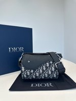 Dior Saddle Handbags Crossbody & Shoulder Bags Cylinder & Round Bags Beige Black Blue Dark Silver Bronzing Unisex Men Calfskin Canvas Cowhide Spring/Summer Collection Oblique Mini