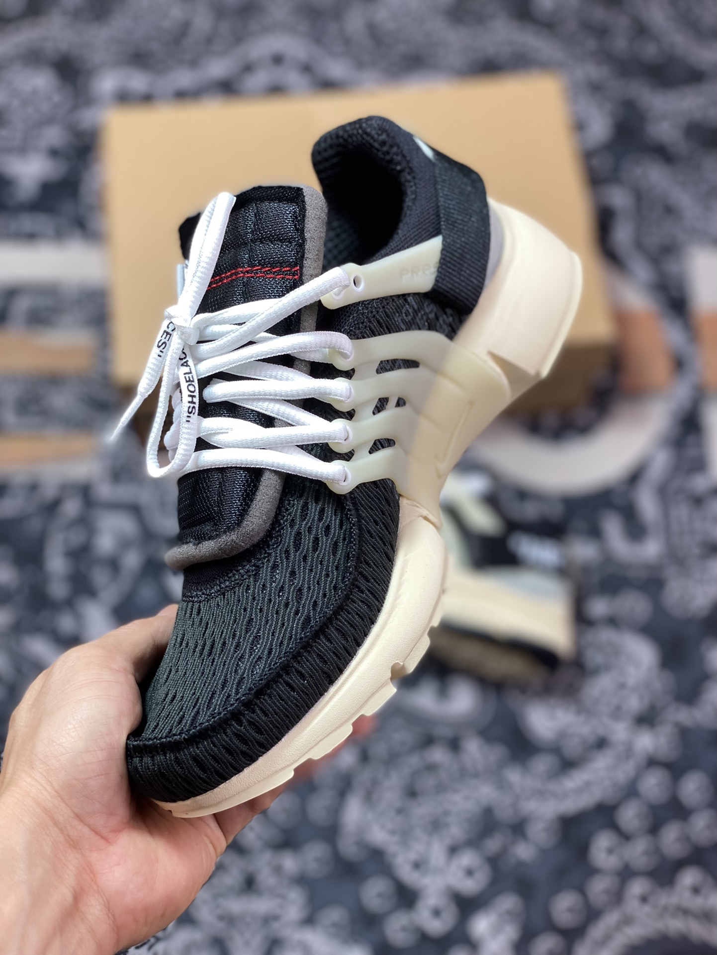 全新升级 市售工艺标杆Off-White x NK Air Presto 2.0 Virgil Abloh设计师独立品牌 AA3830-001