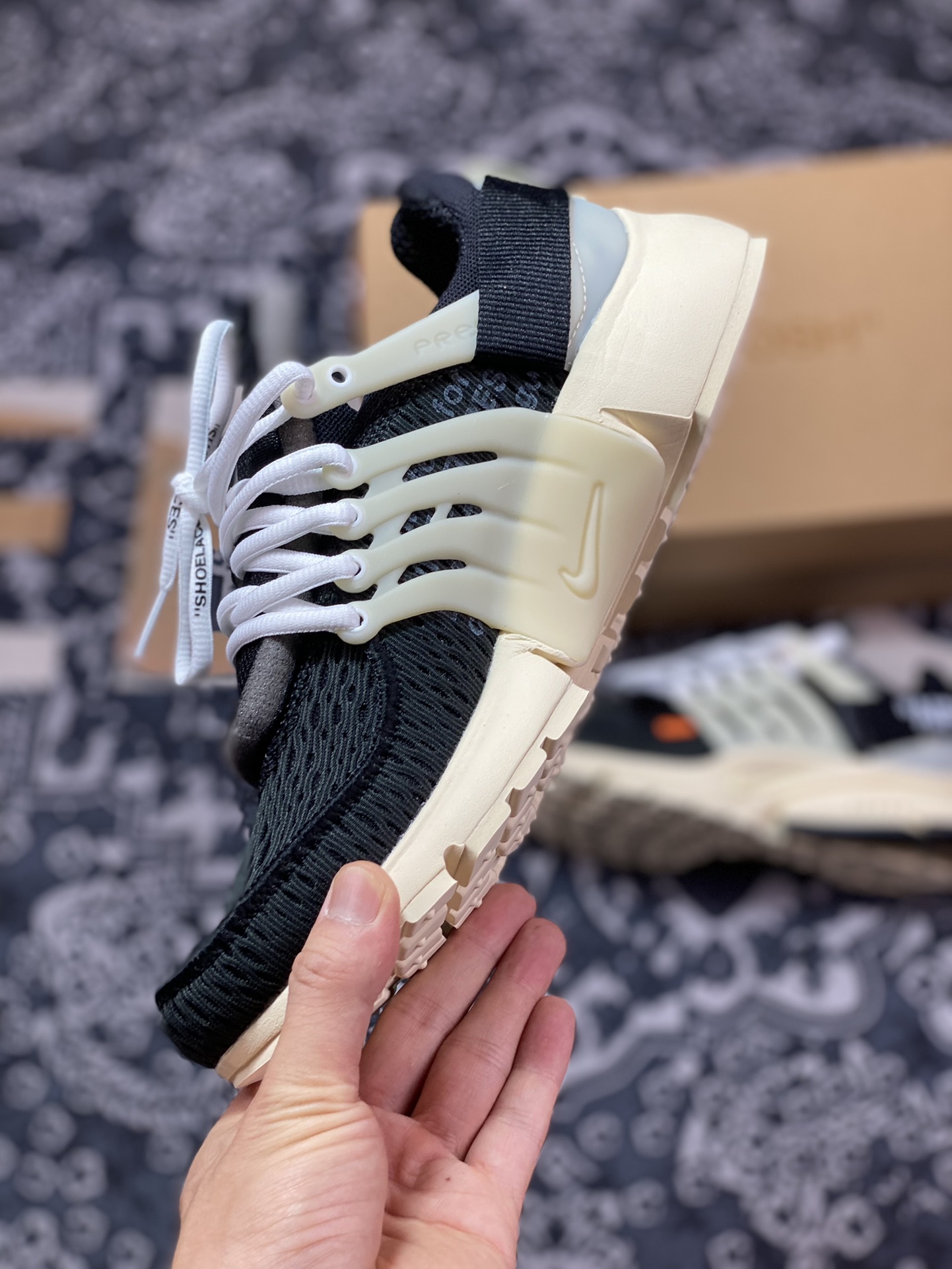 全新升级 市售工艺标杆Off-White x NK Air Presto 2.0 Virgil Abloh设计师独立品牌 AA3830-001