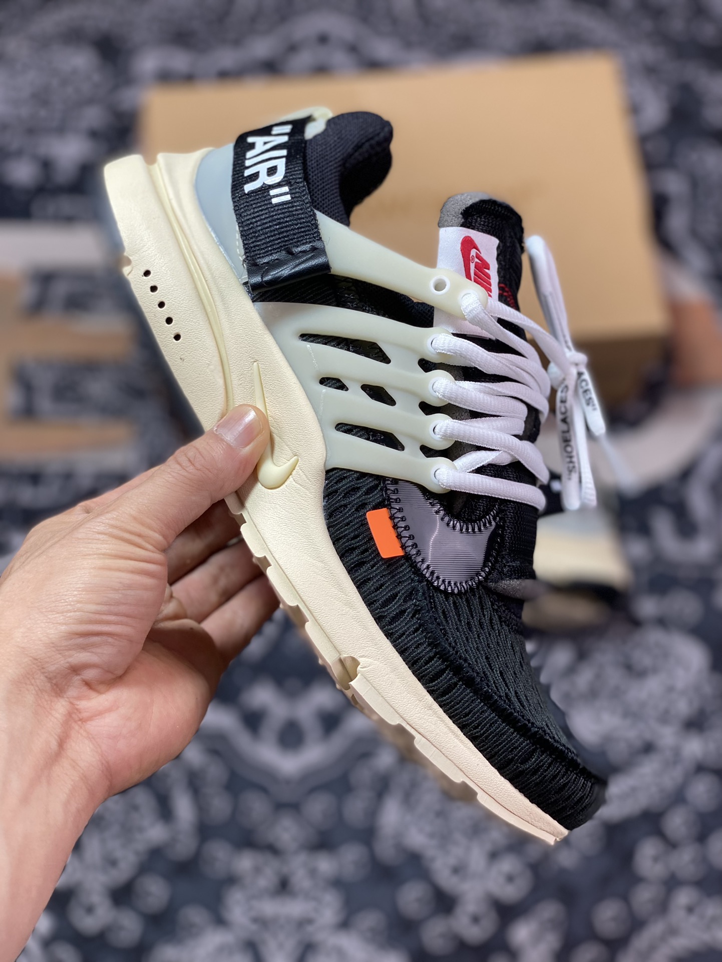 全新升级 市售工艺标杆Off-White x NK Air Presto 2.0 Virgil Abloh设计师独立品牌 AA3830-001