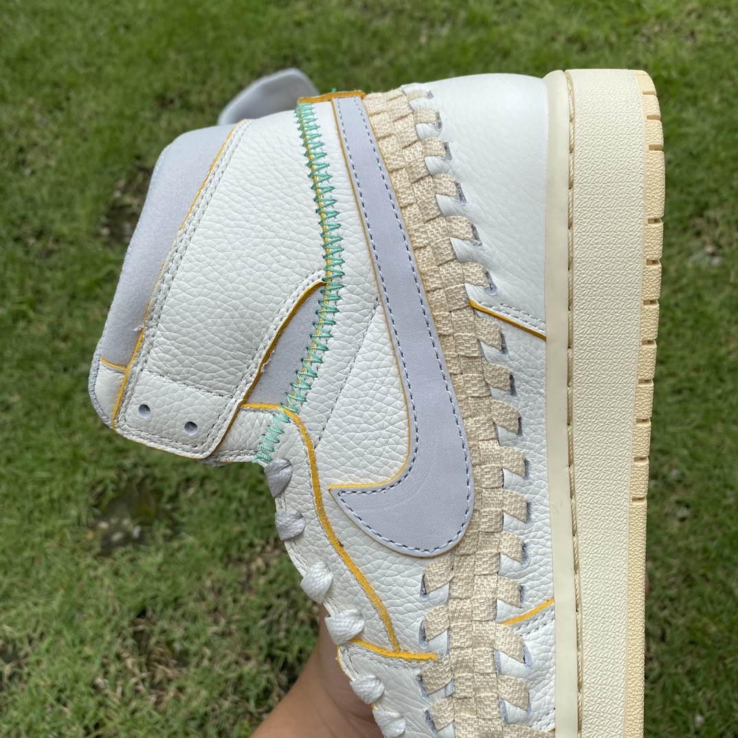 aj1un拼接米白编织尺码40-47