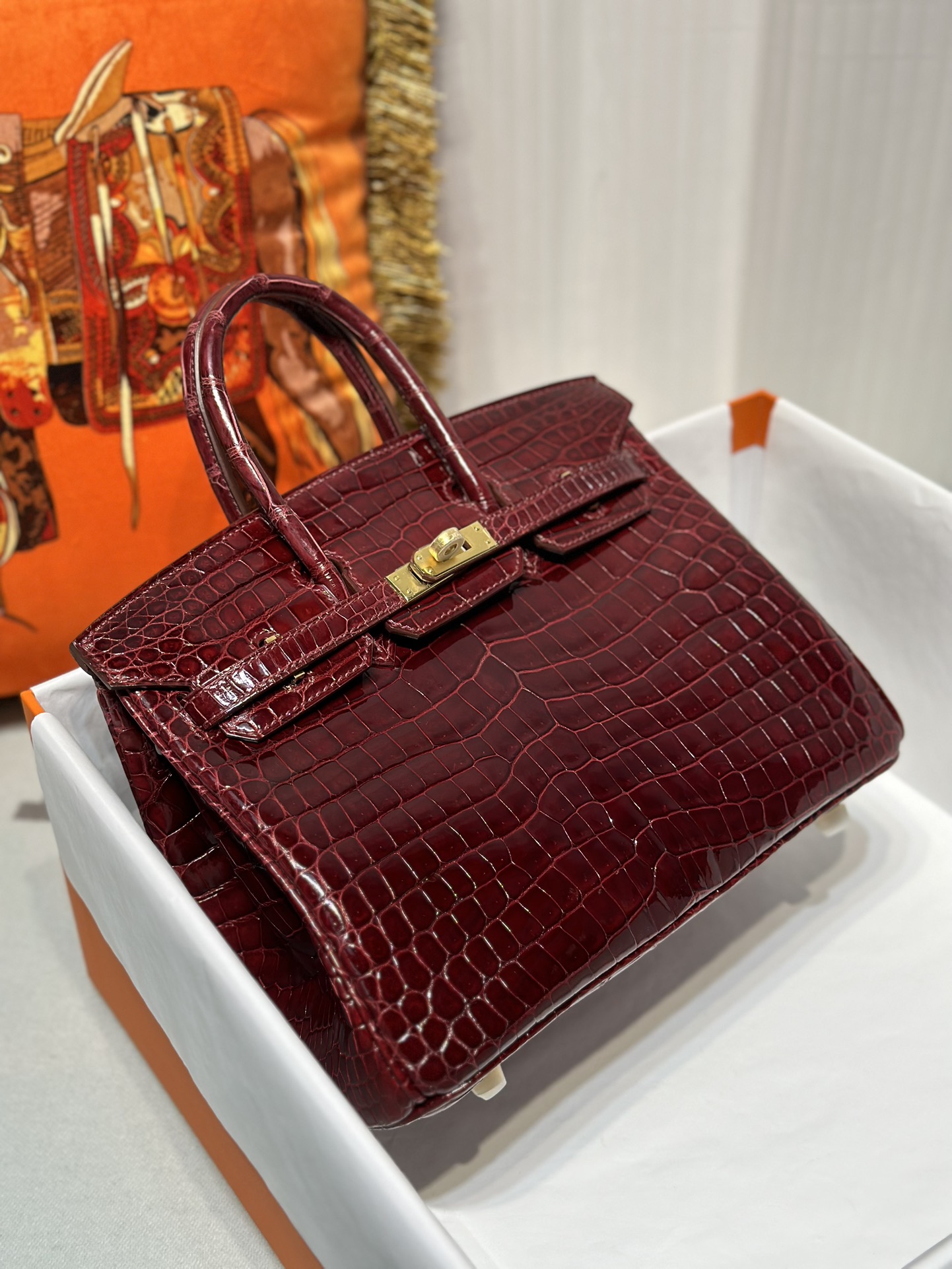 Hermes Birkin Bags Handbags Burgundy Red Gold Hardware