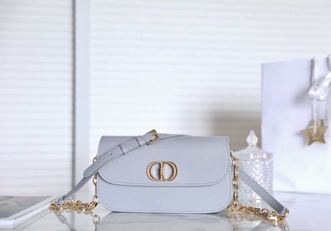 Dior Montaigne Avenue Bags Handbags Gold Grey Printing Vintage Oblique Chains