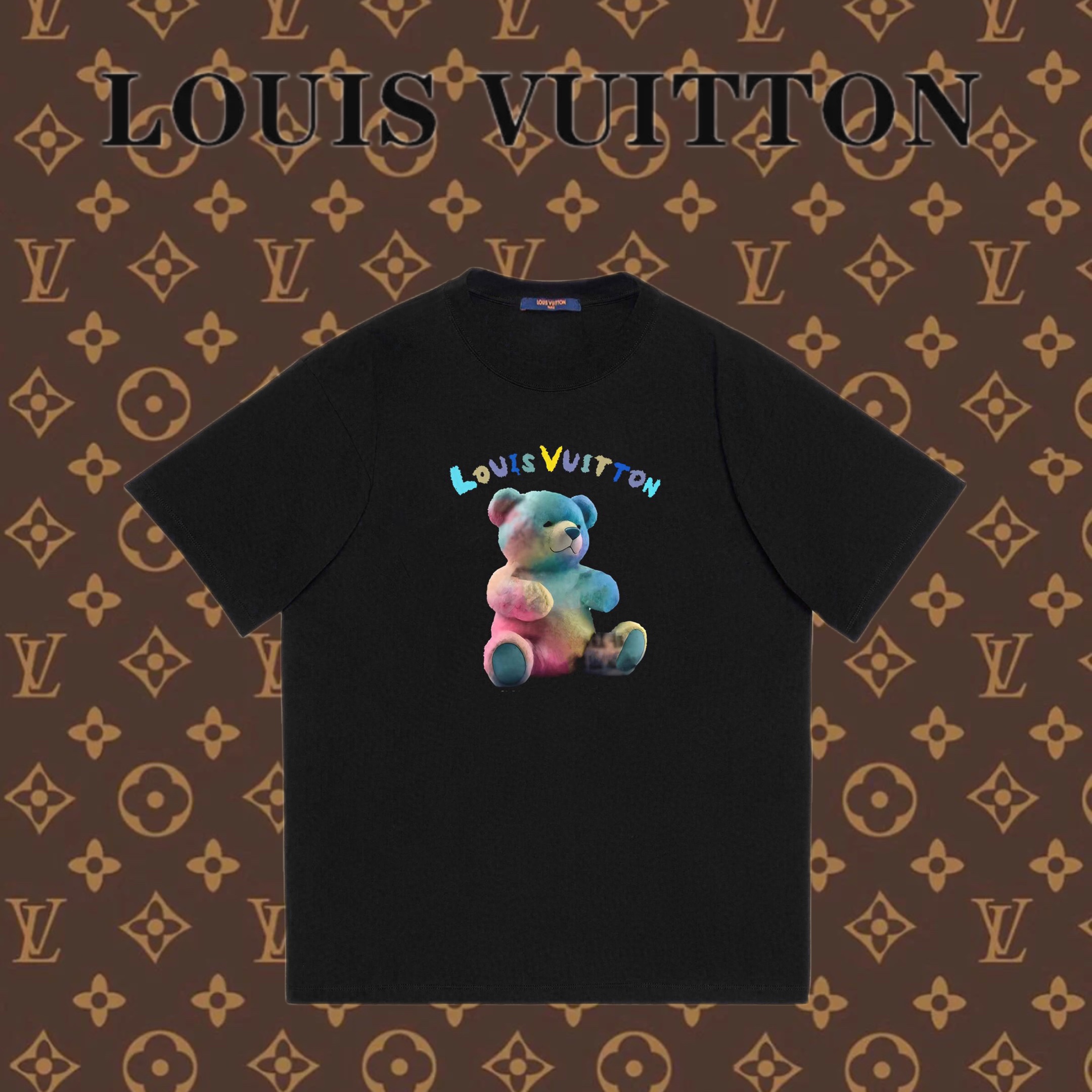 Louis Vuitton Abbigliamento T-Shirt Stampa Unisex Cotone pettinato Maniche corte