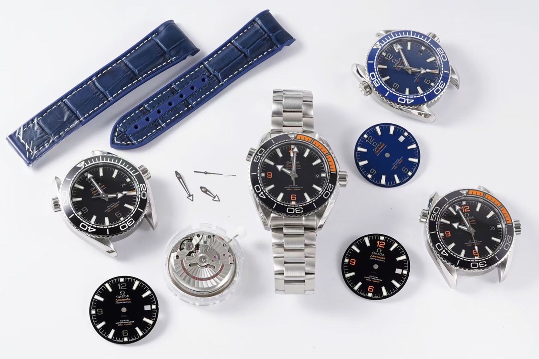 Omega TVS 全新设计自动机械男表 Cal 8900机芯 双T黑摆轮 43mm 钢带沉稳