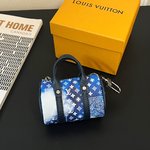 Louis Vuitton LV Keepall Top
 Bags Handbags Blue Monogram Canvas Mini