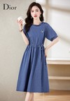 Dior Clothing Dresses Best Quality Designer Cotton Summer Collection Fashion