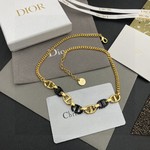 Dior Knockoff
 Jewelry Necklaces & Pendants Yellow Brass