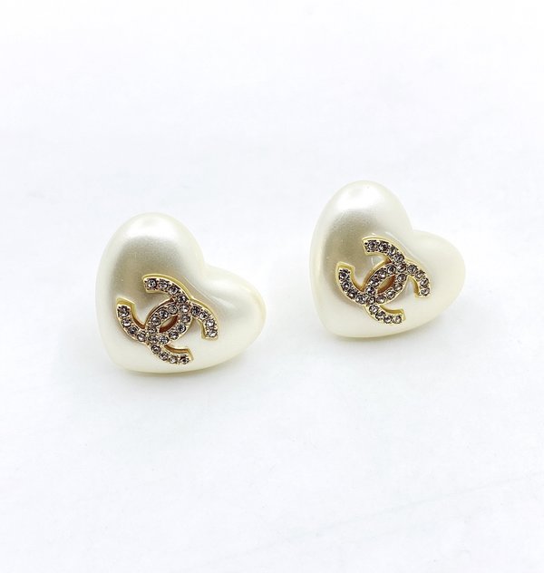 Chanel Jewelry Earring Designer High Replica White Yellow Brass