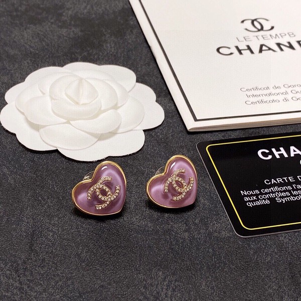 Chanel Jewelry Earring Online Shop Purple Yellow Brass Fashion