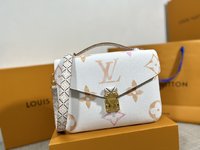 Louis Vuitton LV Pochette MeTis Bags Handbags Apricot Color Canvas M23055