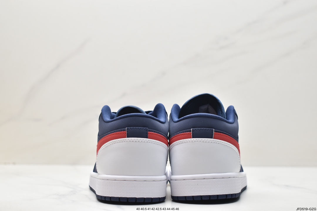 篮球鞋, 乔丹, Jordan Air Jordan 1low“usa”, Jordan Air Jordan 1Low, Jordan, CZ8454-400, Air Jordan 1, Air Jordan - 乔丹 Jordan Air Jordan 1low“usa” 减震防滑 低帮 复古篮球鞋 女款 蓝红 CZ8454-400