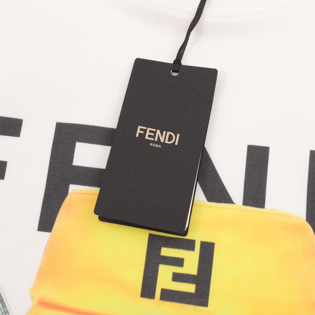 170 Fendi/芬迪 美金熊印花短袖T恤定织定染260克进口原版面料