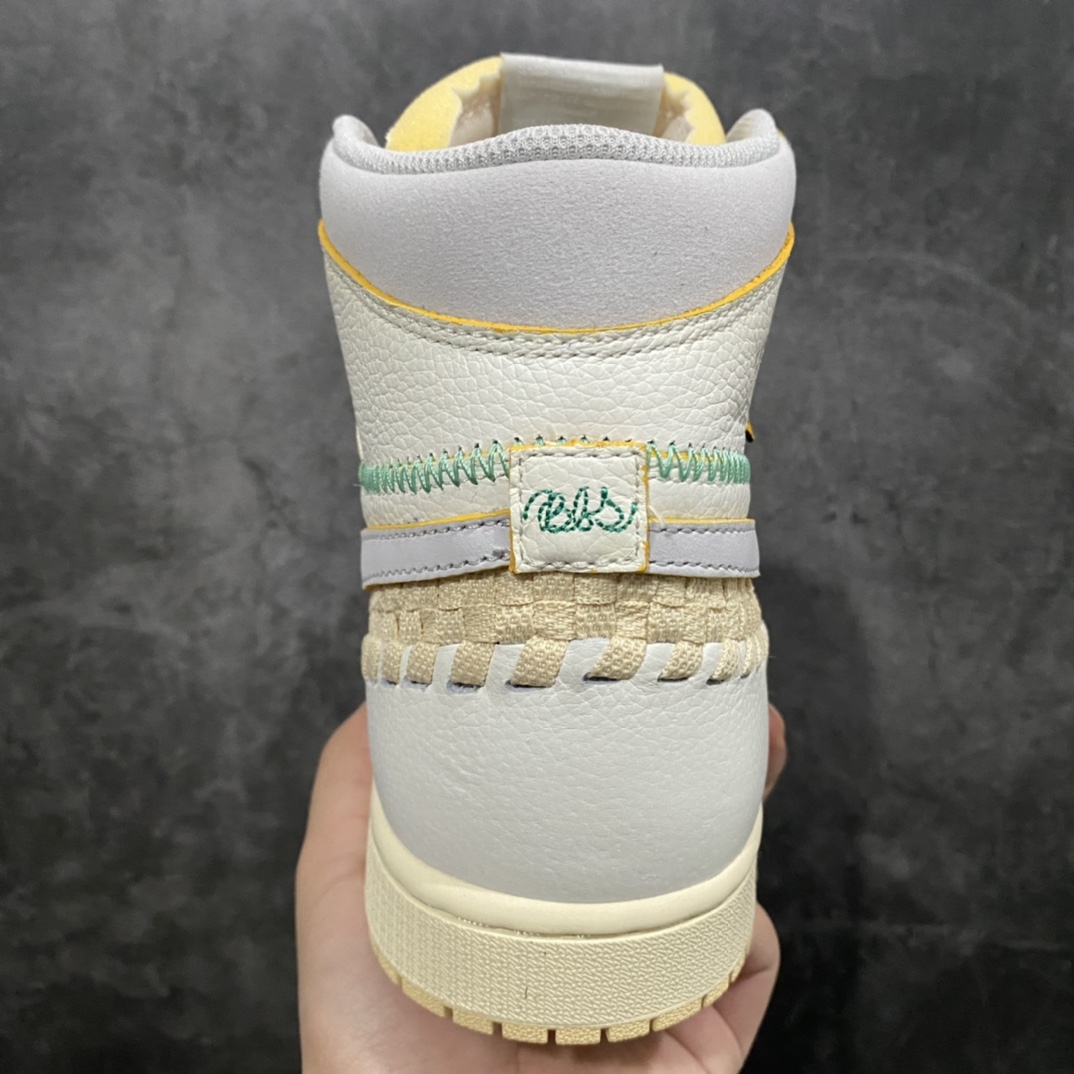 图片[4]-【首发版】Union x Air Jordan 1 High  \” Woven\” 联名款 AJ1乔1高帮文化篮球鞋 FD2565-100专业AJ大厂出品 当前市售最高版本  尺码：40 40.5 41 42 42.5 43 44 44.5 45 46 47.5-莆田鞋批发中心