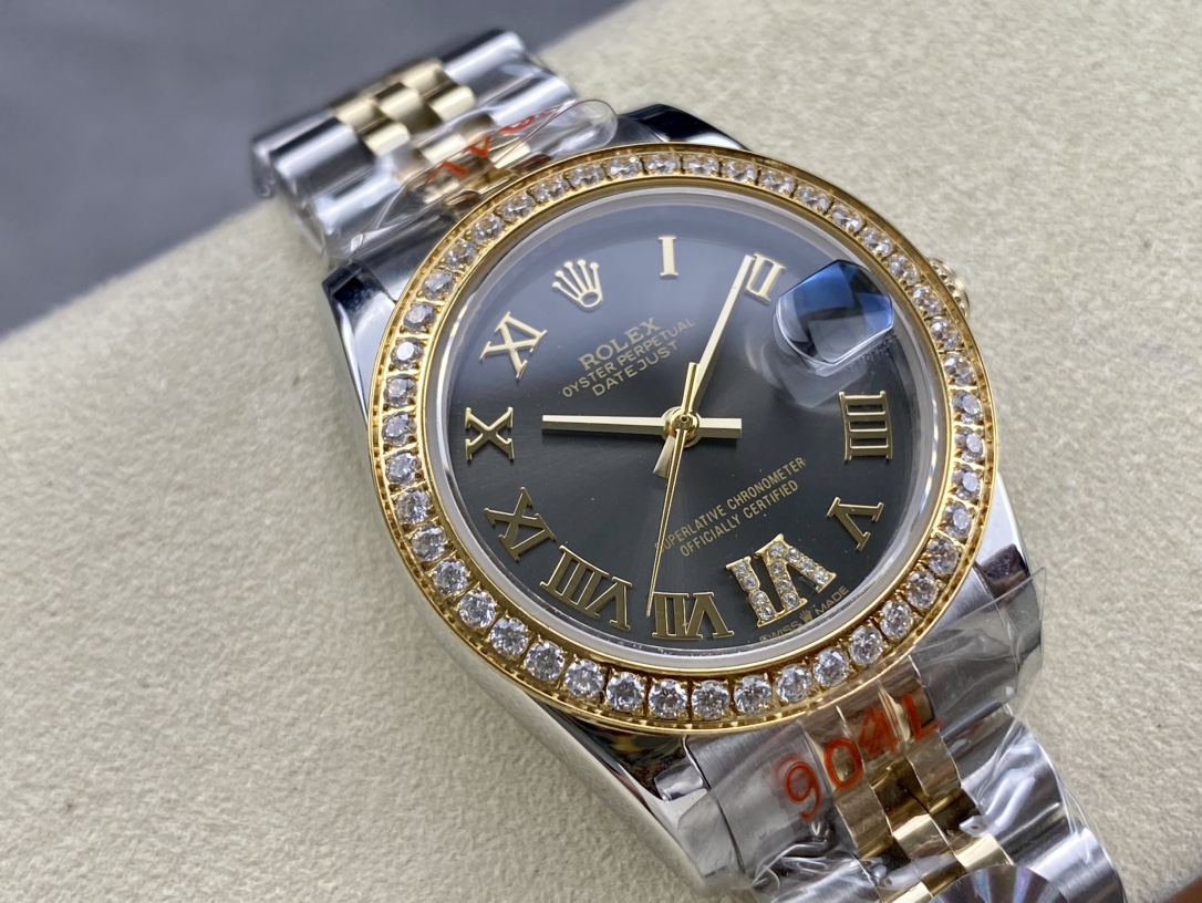 SK Factory 労力士Rolex 日志型31mm 自動巻き女性用腕時計