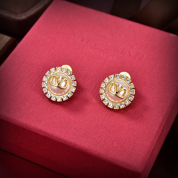 Top Fake Designer Valentino Jewelry Earring Gold Fashion
