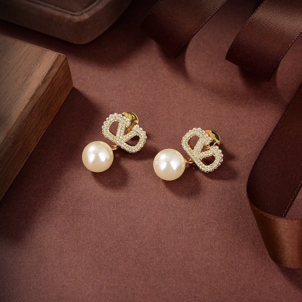 Valentino Jewelry Earring Top Fake Designer Gold Fashion