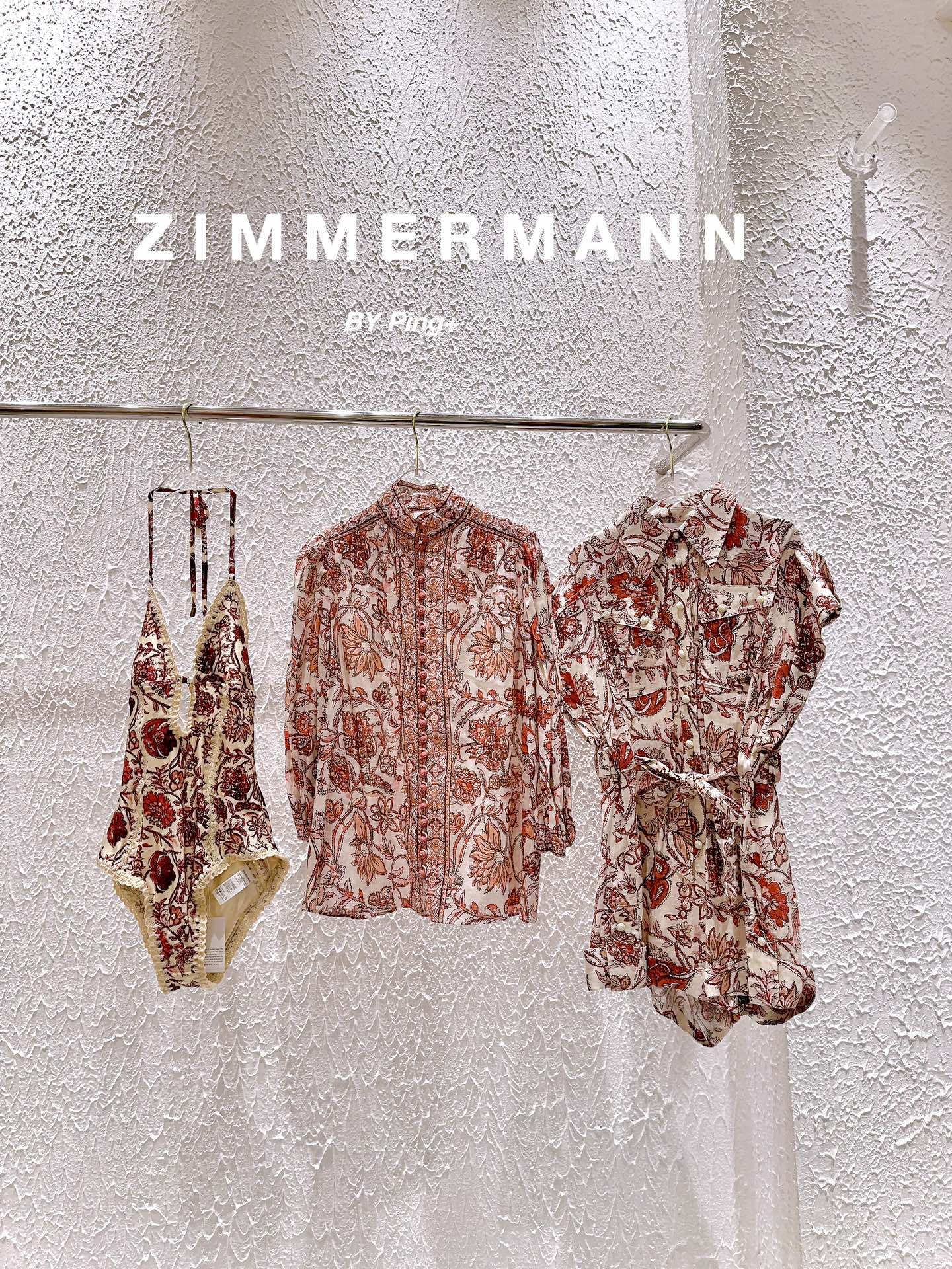 Zimmermann Clothing Swimwear & Beachwear Jumpsuits & Rompers Shirts & Blouses