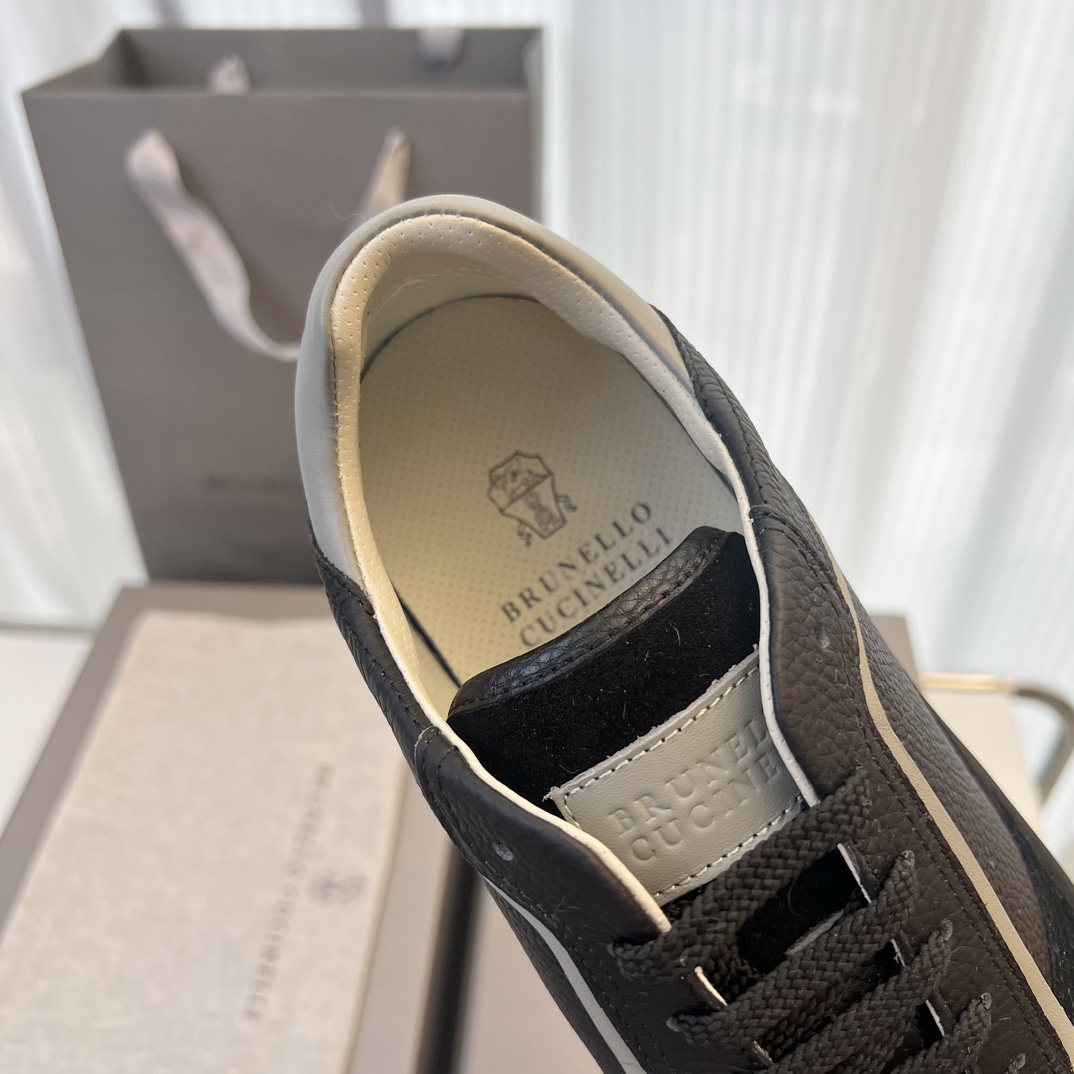 Brunello Cucinelli Primavera/Verano Nuevo Bloqueo de Color Tablero Deportivo Zapatos de Hombre ¡Este