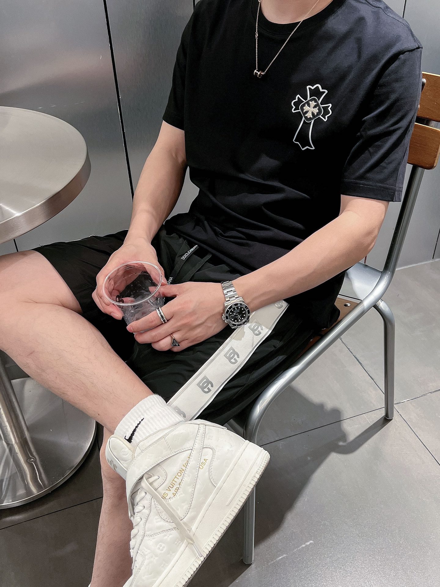 Chrome Hearts Clothing T-Shirt Black Spring/Summer Collection Short Sleeve