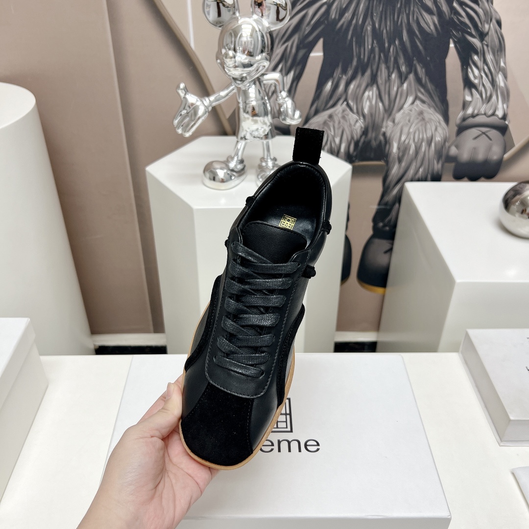 Toteme 2023/aw Nordic Style Recreational Shoes with Sheep Skin and TPU Bottom - 图片 6