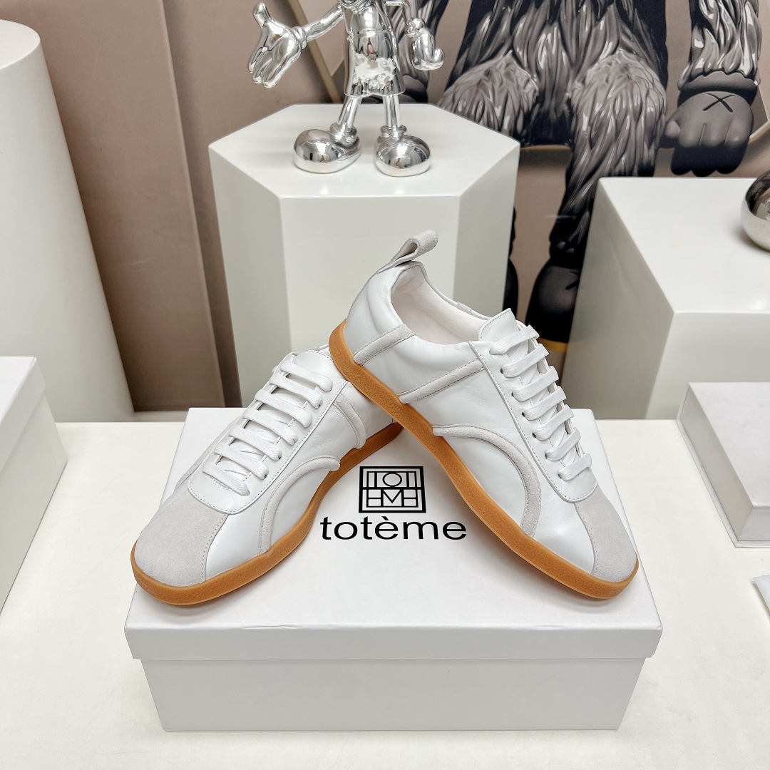 Toteme 2023 AW Recreational Shoes: Nordic Design, Sheepskin, TPU Bottom, Customizable Sizes - 图片 4