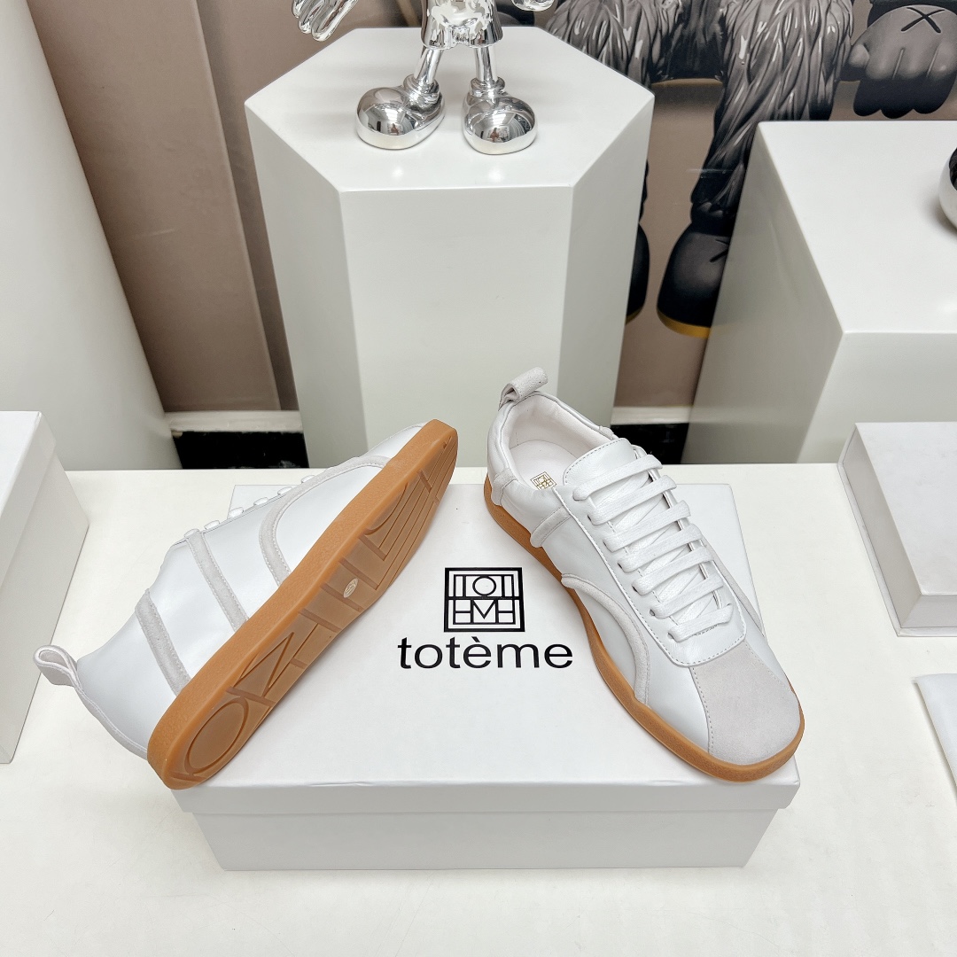 Toteme 2023 AW Recreational Shoes: Nordic Design, Sheepskin, TPU Bottom, Customizable Sizes - 图片 9